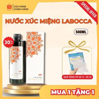  Nước súc miệng La Bocca 500ml - Nước Xúc Miệng Chiết Xuất Thảo Dược Sạch Mảng Bám Khử Mùi Hôi Miệng 