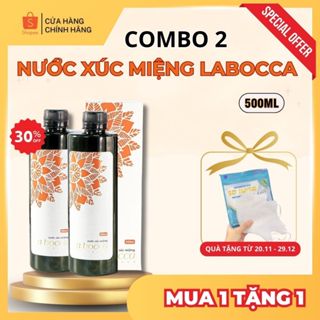  Combo 2 Nước Súc Miệng Laboca Thảo Dược Thơm Miệng Nước Xúc Miệng Ngừa Hôi Miệng Hiệu Quả 500ml 