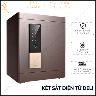 Két Sắt DELI Decor Gia Đình Khách Sạn Nhà Hàng Văn Phòng,Két Điện Tử Khóa Vân Tay Chống Cháy An Toàn bảo mật Cao Cấp.