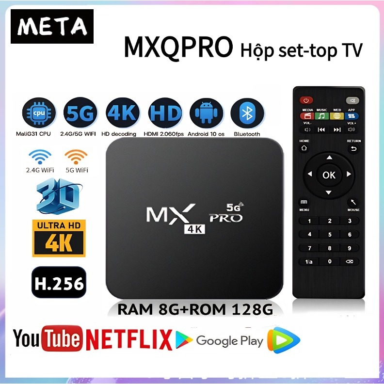 TV BOX MXQPRO/TV 98PRO Android Đầu phát HD Android TV set-top box