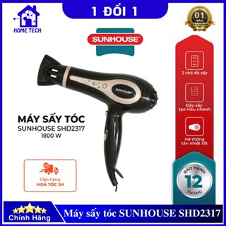 Máy sấy tóc SUNHOUSE SHD2317 1800W, 2 chiều nóng lạnh, 3 tốc độ - Hàng chính hãng
