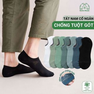 Tất nam cổ ngắn chống tuột gót Socks House, vớ ngắn lười cho nam chất liệu mềm mại - MIA-1401-1DOI