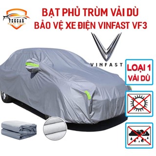 [VINFAST VF3] Bạt vải dù phủ kín bảo vệ xe điện VF3 chất liệu vải dù oxford cao cấp, Bạt phủ ô tô Vinfast VF3