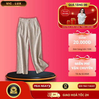 Quần Đũi Dài Nữ,Chất Vải Đũi Linen Cao Cấp Dày Dặn Cạp Chun Sau -V36.
