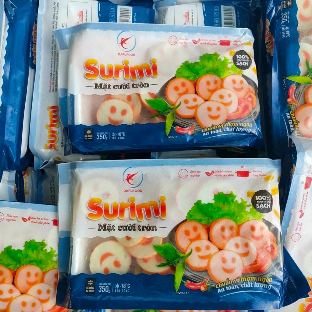 GÓI 32 MIẾNG THẢ LẨU MẶT CƯỜI SURIMI
