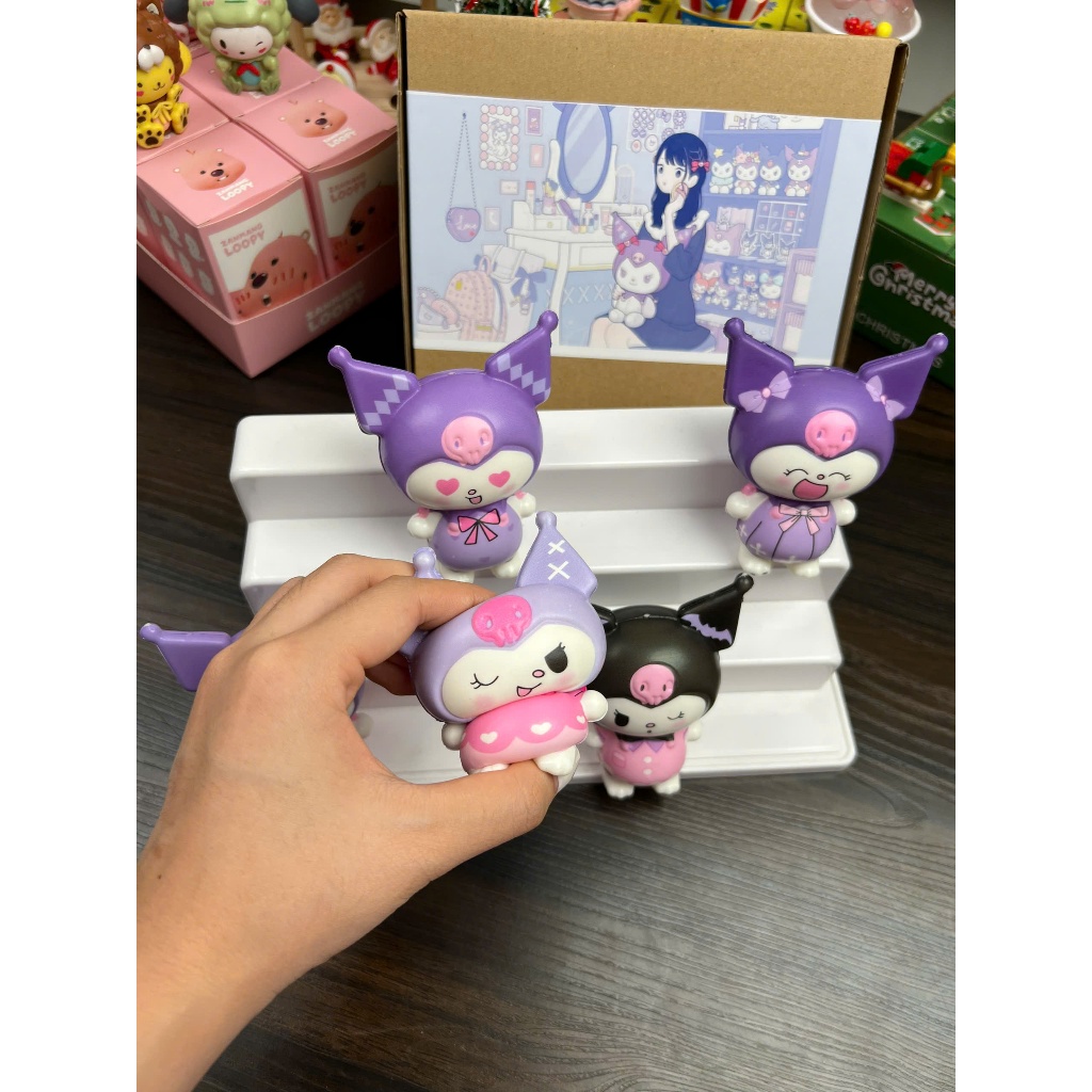 (Squishy kuromi) Set 6 túi mù blindbox squishy kuromi không trùng lặp cute đáng yêu quà tặng