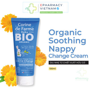 Kem Giảm Hăm Tã CORINE DE FARME Certifiee Bio Nappy Change Cream Cho Trẻ Sơ Sinh 100ml