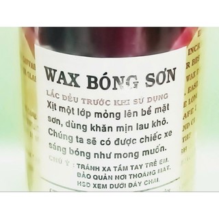 Chai xịt bóng sơn xe chai -120ml.