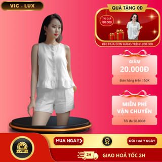 Bộ Cộc Sát Nách Nữ.Chất Liệu Đũi Tơ Mềm Mát Thấm Hút Mồ Hôi,Size Từ 40-75kg.-V18