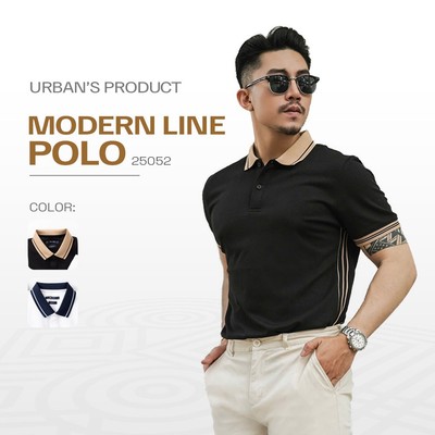 Áo polo nam URBAN chất COTTON mềm mịn,  thoáng mát, thấm hút mồ hôi, lịch lãm, màu sắc nhã nhặn NO. 25052| 5503