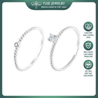 Nhẫn bạc nữ TLEE minimalist xinh xắn TLEE JEWELRY A0328