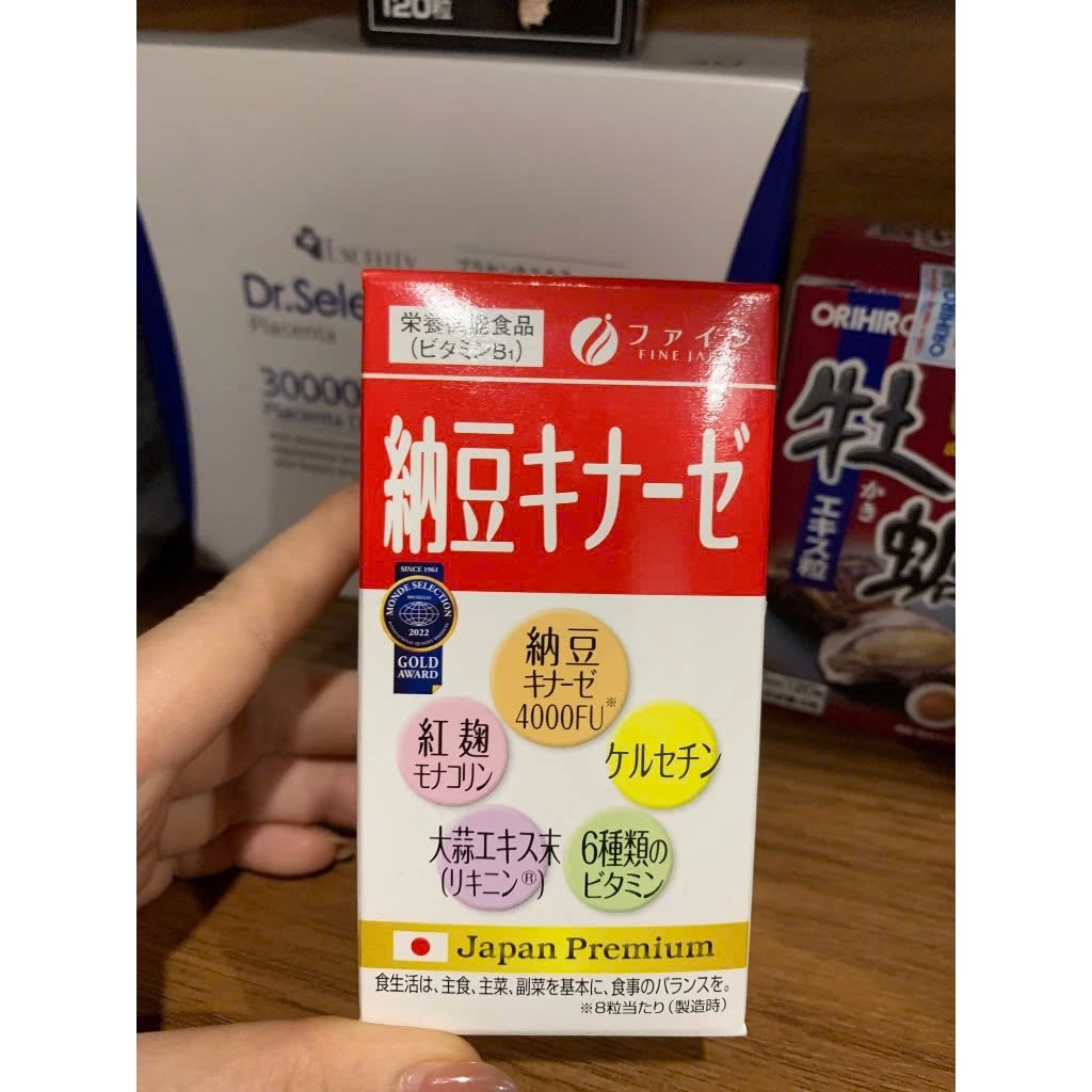 Viên uống hỗ trợ điều trị tai biến Nattokinase 4000 FU Fine Japan 240 viên