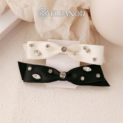 Kẹp tóc nữ Eleanor Accessories đính đá kẹp tóc nơ tiểu thư phụ kiện tóc 8815