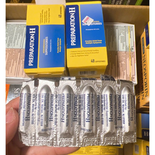 Viên đặt trĩ Preparation H Hemorrhoidal của Mỹ tách lẻ 6 viên
