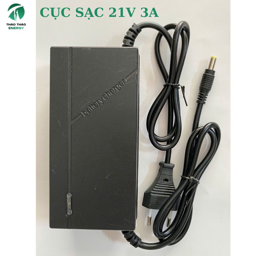 Sạc nhanh adapter 21v 3A có đèn báo , đầy tự ngắt, có quạt tản nhiệt, chuyên sạc li-on 18-21v