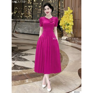 Váy Tiểu Thư K42-D3-2 MDU4399 Dáng Váy Xòe Ly Nhẹ Nhàng Chất Liệu Text Nhật Cao Cấp Từ MDU