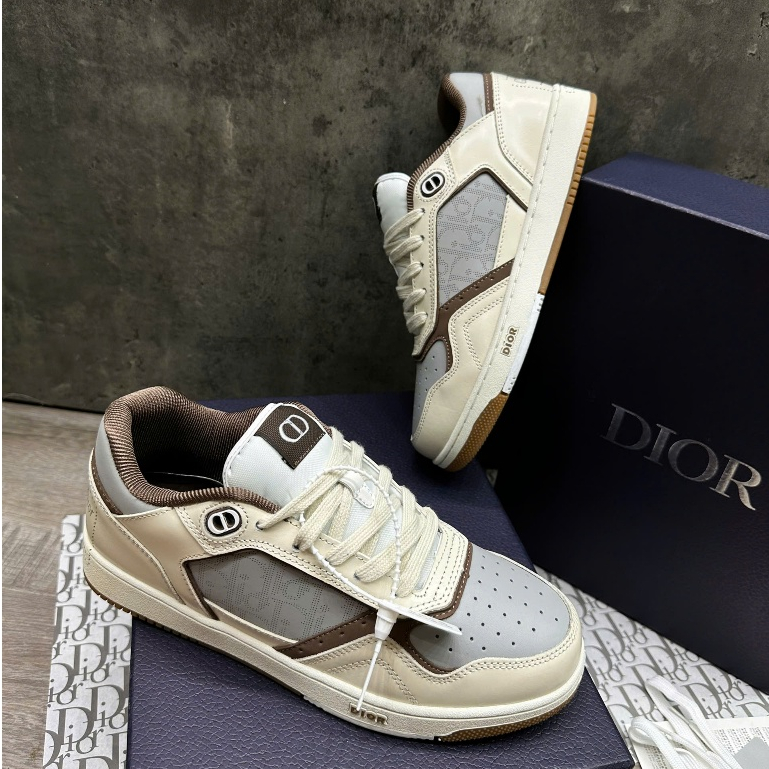 Giày thể thao Dio B27 Low Top Sneaker Cream Greige, Giày thể thao Dio B27 Nâu.