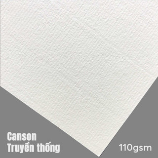 Giấy Canson A4 mỏng ĐL 110gsm: xấp 10 tờ - Văn phòng phẩm Thu Thảo