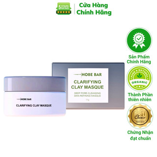  Mặc Nạ Đất Sét Hobebar Chính Hãng 55ml Mặt Lạ Bùn Cấp Ẩm Kiềm Dầu Sạch Sâu Sáng Da Mặt Se Khít Thu Nhỏ Lỗ Chân Lông 