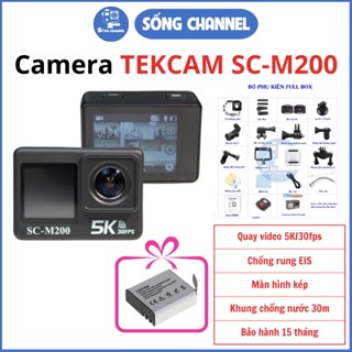 Camera Hành Động Tekcam SC-M200, Action Camera có chống rung Quay nét 5K, bảo hành 15 tháng