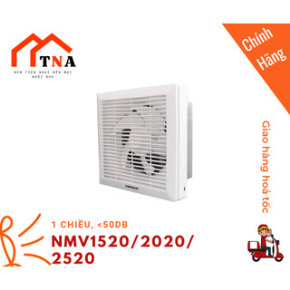 Quạt hút nanoco gắn tường 1 chiều model nwv1520/ nwv2020/ nwv2520 motor dây đồng bạc đạn