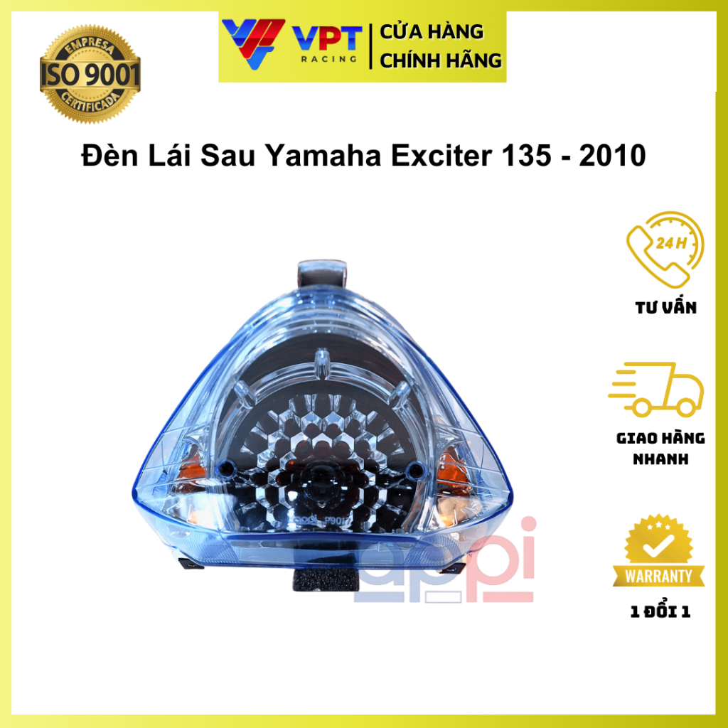 Đèn hậu EX135 4 số | Đèn lái sau EX 135-2010 xanh bông chính hãng APPi Malaysia 1S8