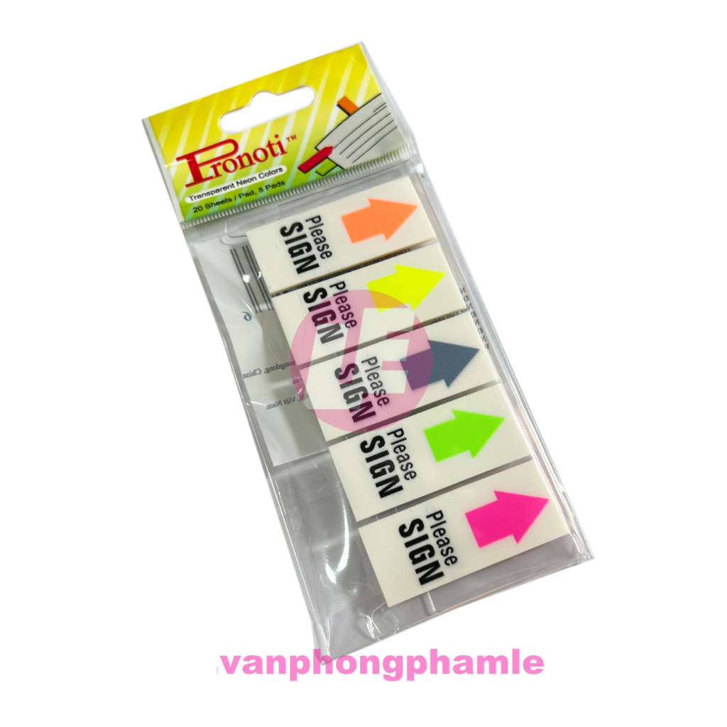 Giấy note Please Sign Pronoti 45649 (Tép)