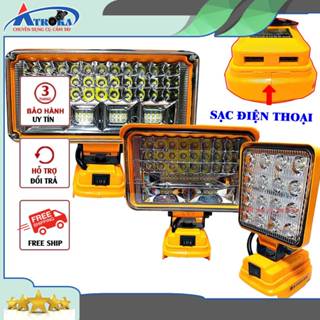 Đèn led Starker dùng pin 21v 199v chân phổ thông M21, 2 cổng usb 5v 2a 10w sạc điện thoại