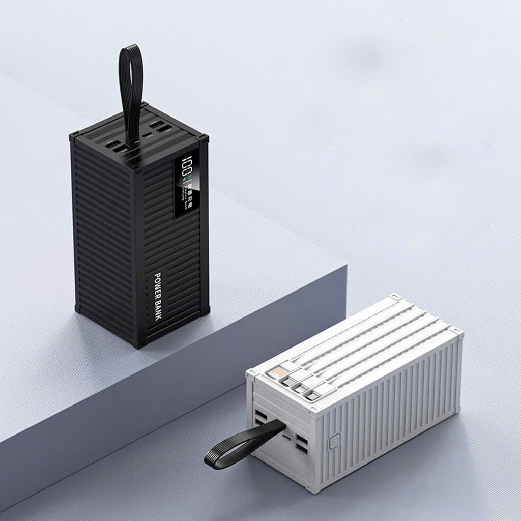 Sạc dự phòng CONTAINER 50.000MAH kèm dây sạc nhanh 4 đầu, sạc nhanh PD 120W - AUDIO365