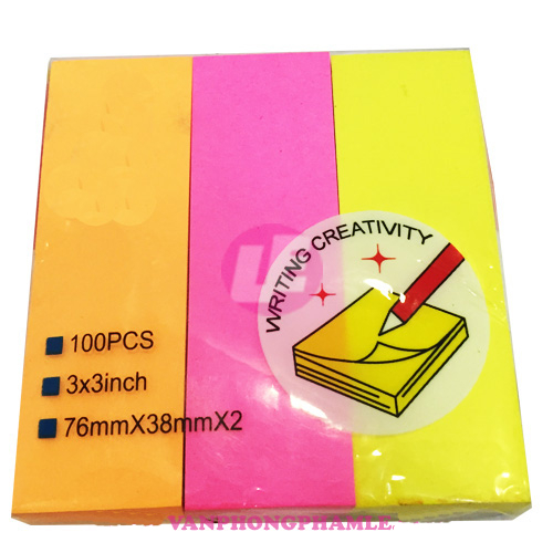 Giấy Note 3 màu 7,6 x 2,6 cm