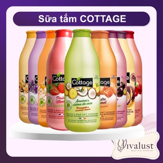 Sữa tắm COTTAGE Pháp Đủ Mùi Vanilla Caramel Dâu Bạc Hà Violet Marshmallow Táo Chanh dây Dừa dứa 750ml