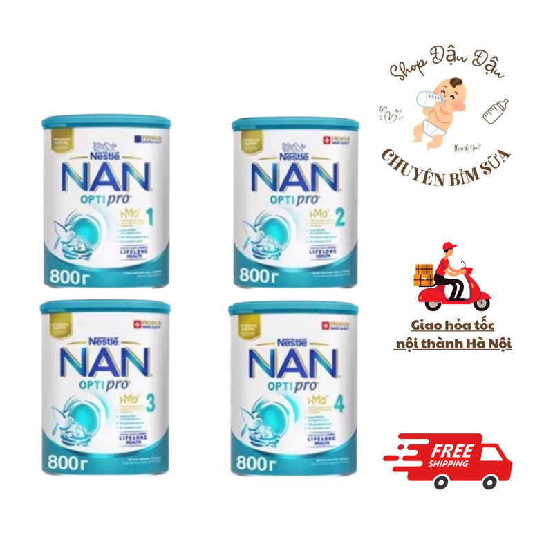 [CÓ TEM PHỤ] Sữa NAN Nga 800g số 1-2-3-4