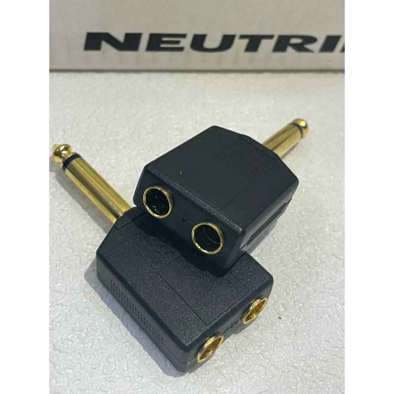 Jack chia 6.5mm ra 2 đầu cái 6.5mm