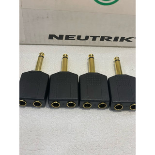 Jack chia 6.5mm ra 2 đầu cái 6.5mm