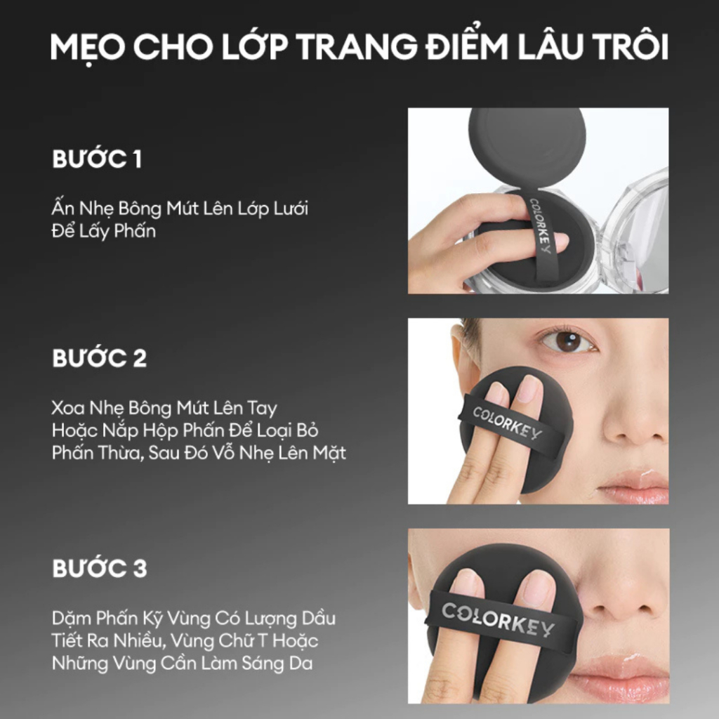 [Hàng Chính Hãng] Phấn Phủ Dạng Bột Colorkey 8g Kiềm Dầu Mịn Da Tự Nhiên, Giữ Lớp Nền Lâu Trôi | BigBuy360 - bigbuy360.vn