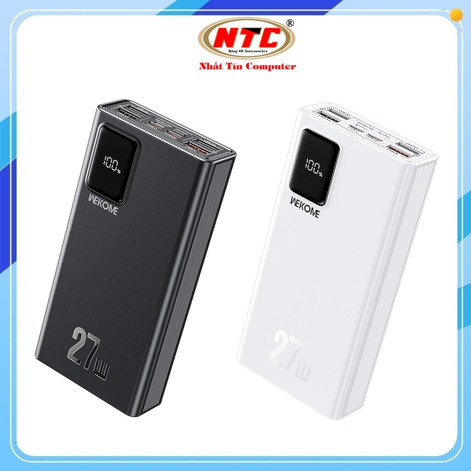 [CÓ 3C] Pin Dự Phòng Wekome WP-93 20000mah TypeC PD 27W, USB QC 3.0 22.5W