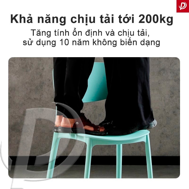 【Giảm 30%】Ghế Nhựa Tựa Lưng Xếp Chồng Gọn Ghế Ăn Nhiều Màu Quán Cafe Nhà Hàng Ngoài Trời | BigBuy360 - bigbuy360.vn