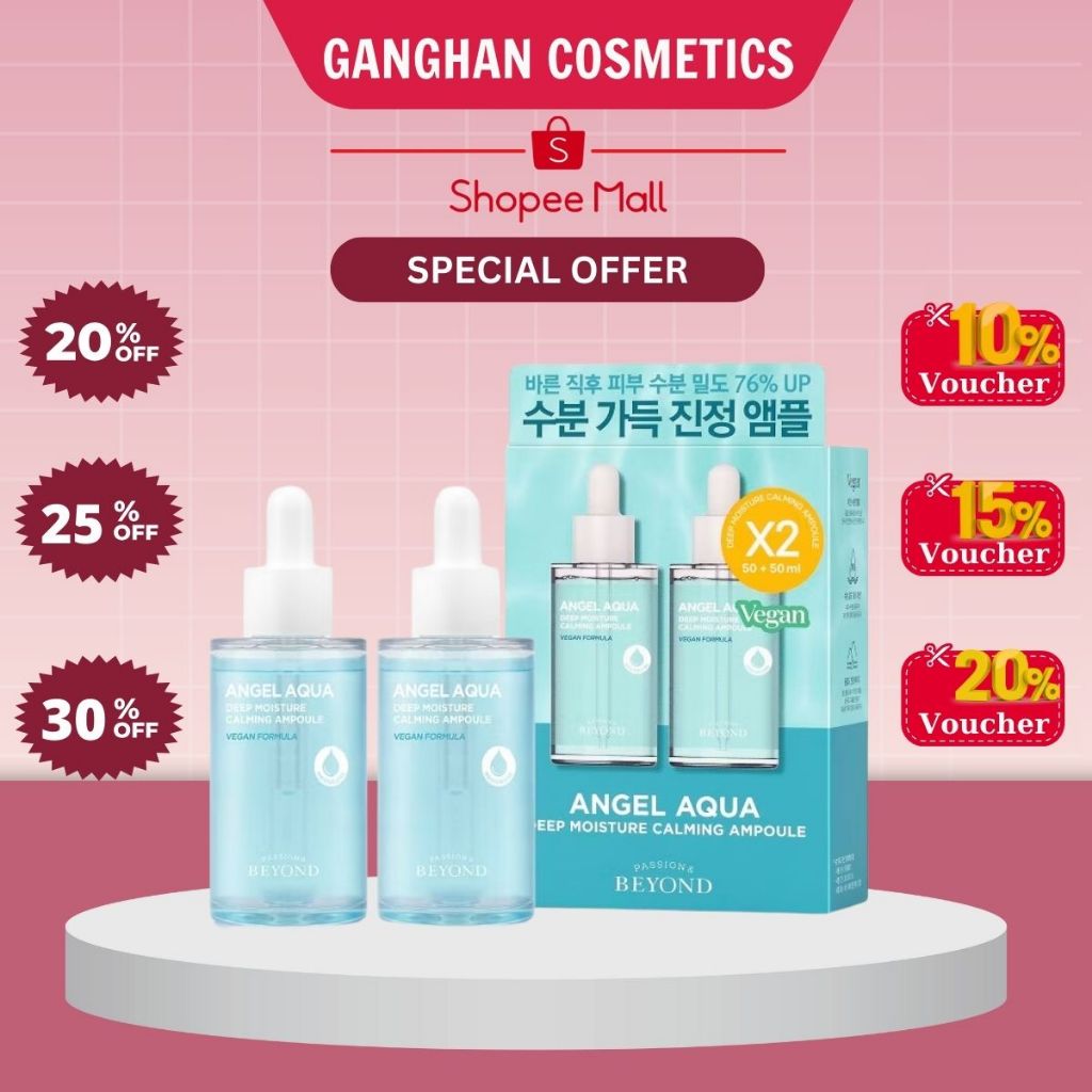 Serum Dưỡng Beyond Angel Aqua Deep Moisture Calming Ampoule (50ml x 2 chai) -