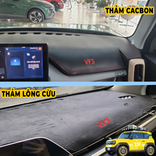 Thảm taplo xe điện vinfast VF3 nhung lông cừu và da cacbon