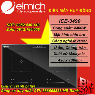 Bếp từ đôi Elmich ICE-3490
