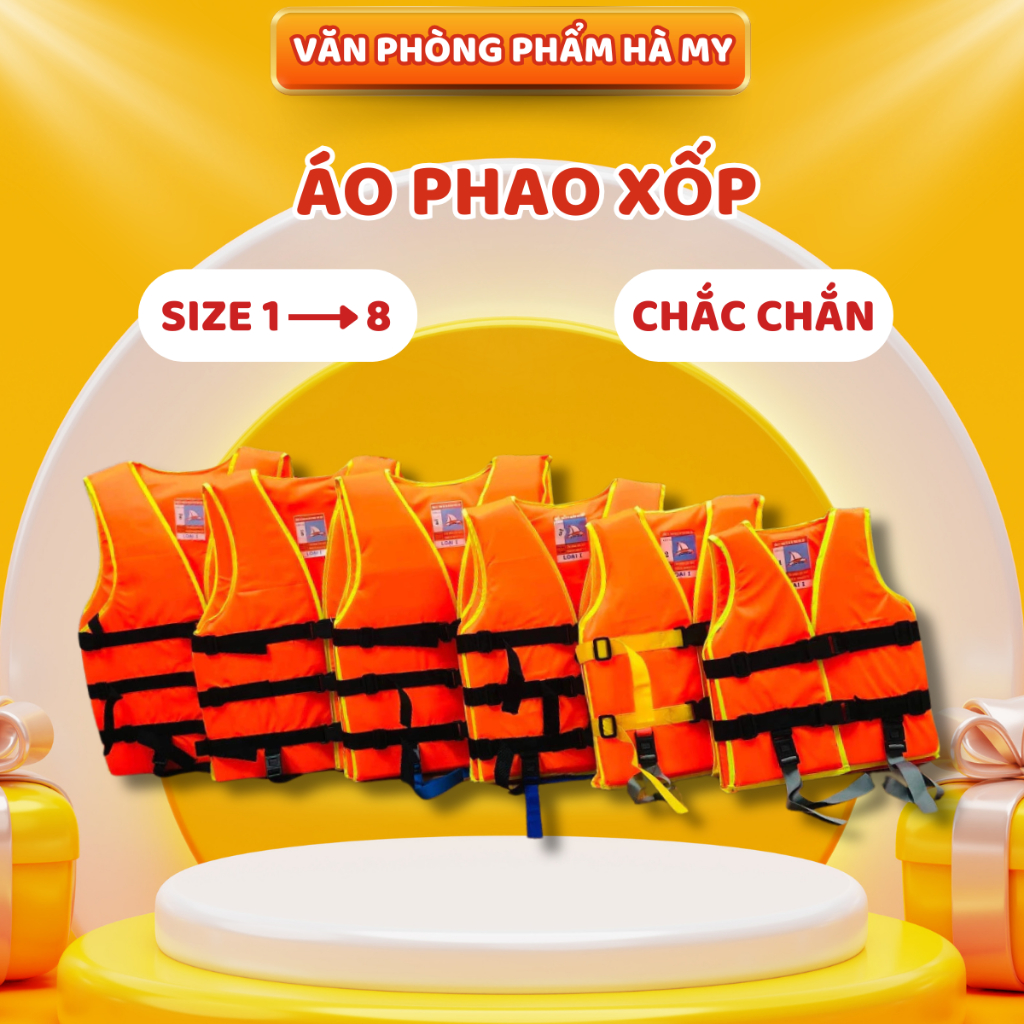 (Hàng loại 1) Áo Phao Xốp Cứu Hộ, Áo Phao Tập Bơi Cho Trẻ Em Và Người Lớn