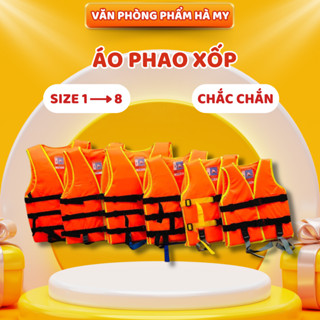(Hàng loại 1) Áo Phao Xốp Cứu Hộ, Áo Phao Tập Bơi Cho Trẻ Em Và Người Lớn
