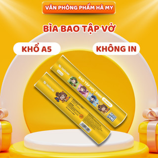 (Túi 10 Cái) Bìa bao tập vở Khổ 20.5cm Thiên Long TP-NBC01 Loại Không In