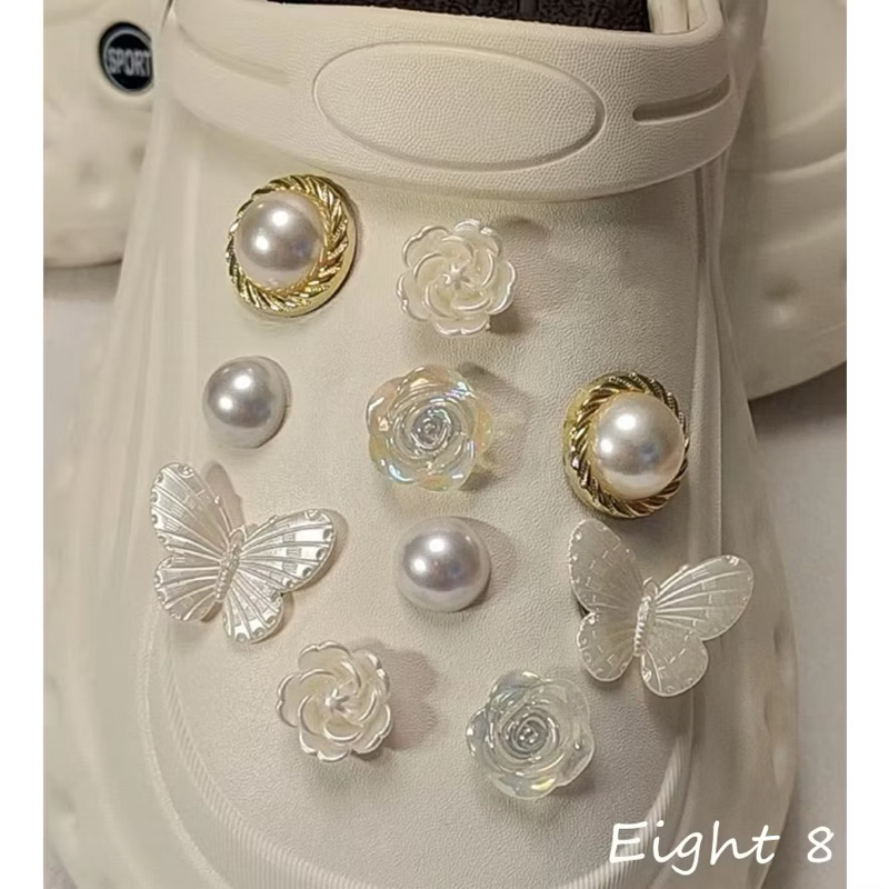Charm mạ kim loại, CROCS Logo , jibbitz crocs ,  ,Trang Trí dép - chou bùi store