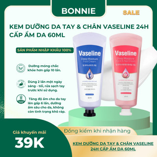 ( Cam Kết Chính Hãng ) Kem dưỡng da tay & chân  VASELINE 24H cấp ẩm da 60ml