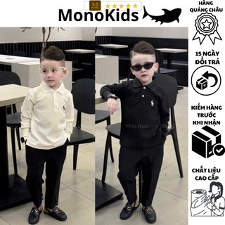 Áo thun dài tay cho bé lên dáng nét căng chuẩn công tử 10-40kg monokids.official