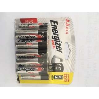 Energizer E91/LR6; Pin AA Alkaline 1.5v Energizer E91/LR6 (Xuất xứ Singapore)/ Loại vỉ 12viên