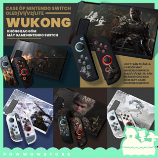  Oled V1 V2 Lite Case Ốp Máy Nút Bọc Analog Joycon Nintendo Switch - Phong Cách Black Myth: Wukong TPU Dẻo In UV 