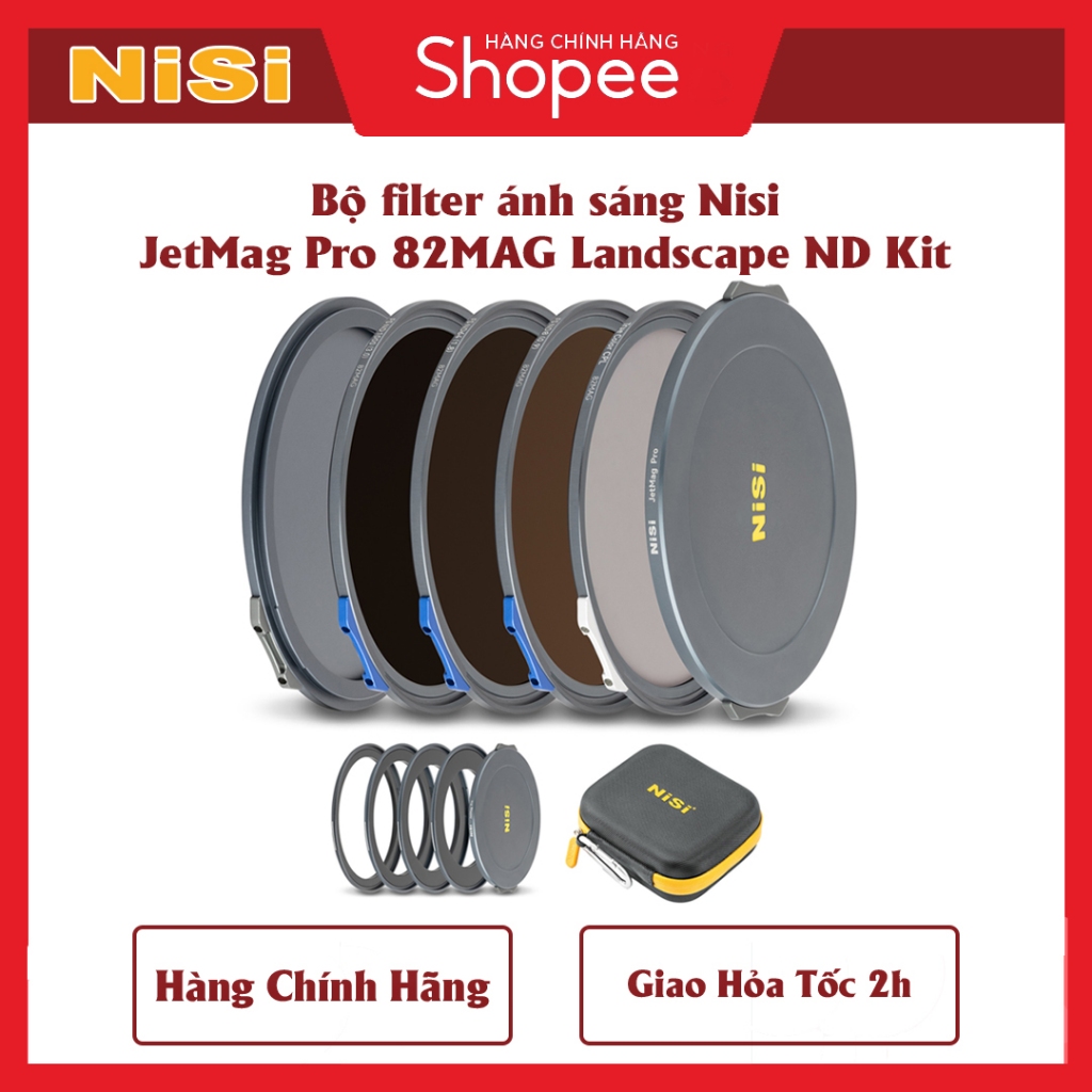 NiSi JetMag Pro 82MAG Magnetic Filter Kit ( Landscape ND Kit / Cinema Kit / Filmmaker Kit / VND Mist