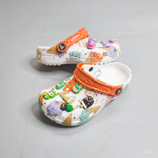 Dép  classic Ice Cream graphic clog trẻ em tặng kèm 8 jibbitz, dép sục  cho bé trai bé gái - Crosshouse